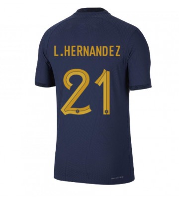 Frankrike Lucas Hernandez #21 Hemmatröja VM 2022 Kortärmad